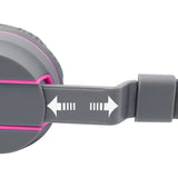 Wired Stereo Gaming Headphone Over-Ear Headset with Microphone Rose Red