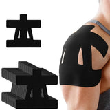 20PCS Precut Shoulder Kinesiology Tape – Elastic Sports Support Tape Black
