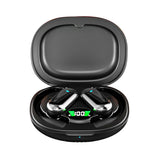 Wireless Bluetooth 5.4 Earbuds Touch Control Earhook Earphones Sports Earbuds with Digital Display Case Black
