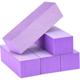 10Pcs 150 Grit Acrylic Nails Gel Polish Nails for Acrylic and Gel Nails Purple
