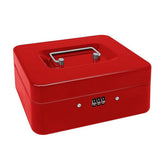 Lockable Cash Box with Code Lock Security Red