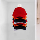 2 Pack Wall Mounted Baseball Cap Hat Rack Organizer for Home White