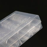 100 Pieces 30mm Coin Capsules Coin Holders Round Coin Protectors with Storage Organizer Box for Coin Collection Supplies