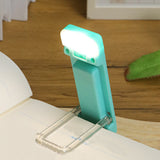 Clip-On Reading Light LED Book Light USB Rechargeable Reading Lamp Adjustable Angle Reading Light Green