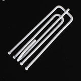 50Pcs Curtain Pleat Hooks 4 Prong Slips Gathering Hook Heading Pinch Pleat Painted Iron