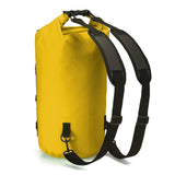Roll-Top Backpack Dry Bag with Handle for Fishing Boating and Camping Yellow
