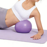 Small Exercise Ball 9 Inch Mini Pilates Ball Anti Burst and Slip Resistant Mini Yoga Ball for Stability Fitness Purple