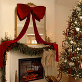 Large Velvet Bow for Christmas Tree Topper Wedding & Party Decorations Red