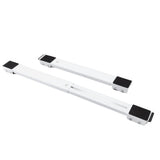 2Pcs Heavy Duty Appliance Rollers Extendable Mobile Rolling Base for Easy Moving White