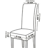 Set of 4Pcs Stretch Dining Room Chair Covers Jacquard Chair Slipcovers Removable Washable Beige