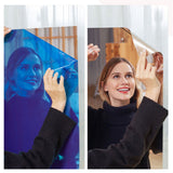 200cm Large Mirror Wall Sticker Self Adhesive Mirror Bathroom Room DIY Decor