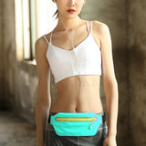 Sport Waist Bum Slim Belt Bag forJogging Running Hiking Zipper Fanny Pack Pouch Blue