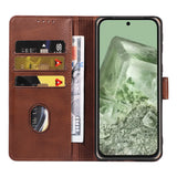 Snap-Lock Flip Cover Wallet Case for Pixel 10 and 10 Pro Flip Cover Coffee