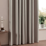 100% Blackout Curtain Panel with Black Liner – Heat & Light Blocking Khaki