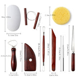 18Pcs Clay Sculpting Tools Basic Clay Pottery Carving Tool Kit with Tool Bag