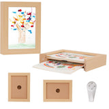 Removable Clip Kids Picture Frame A4 Artwork Display - Beige