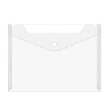 20 Pcs Snap File Bags Clear Horizontal C6 A5 A4 Sizes Office