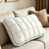 Fluffy Pillow Breathable Cute Pineapple Puff Pillow for Bedroom Sofa White