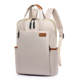 Travel Laptop Backpack Casual Rucksack Shoulder Bag for Work School Beige
