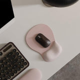 Ergonomic Wrist Rest Mouse Pad for Office Home Gaming Use Pink
