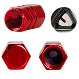 24Pcs Car Tire Valve Stem Caps Universal Air Caps Cover for Auto Bike Trucks Motorcycles Red