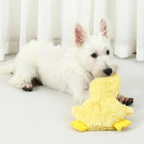 Interactive Plush Duck Dog Toy – Chew Toy for Small Dogs Yellow