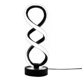 Modern LED Bedside Lamp Dimmable Table Light with USB Black