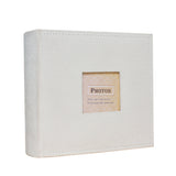 200 Pocket Photo Album with Writing Space for Wedding Family Photos White
