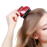 Portable Wireless Electric Hair Comb with Vibration and Oil Mist Spray Red