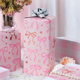6 Sheet Gift Wrap Paper 70x50cm Coquette Bow Pattern Set Style 1