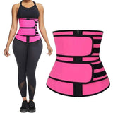 Sweat Waist Trainer for Women – Sauna Sweat Belt Slim Body Shaper Corset Magenta
