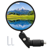 1 PC Adjustable Handlebar Bike Mirrors – Rearview for Mountain & Road Bikes