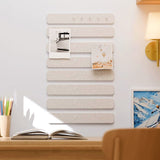 8 PCS Self Adhesive Felt Display Strips with 35 Push Pins for Wall Decor Light Camel