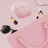 Mini Wireless Rechargeable Hair Straightener Comb Portable Styling Tool for Women Pink