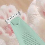 Cordless Pet Paw Trimmer with LED Light Dual-Speed Electric Grooming Tool for Dogs Cats Green
