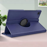 360 Rotating Case for Samsung Tab A9 Plus 11 Inch Tablet Leather Stand Case Cover Dark Blue