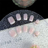 22Pcs Set Press-on nails Reusable Gel-on False Nail Tip Nail Art Tools Style 1