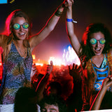 3Pairs of  Kaleidoscope Rave Glasses Festivals Rainbow Prism Refraction Glasses