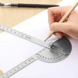 0-180 Degree Stainless Steel Protractor Angle Finder Arm Measuring Gauge Ruler Style 1