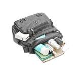 Crossbody Bag for Women Leather Messager Bag Large Capacity Shoulder Bag Gray