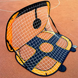 Pop Up Soccer Goal Net Portable Soccer Training Net Kit for Backyard Orange
