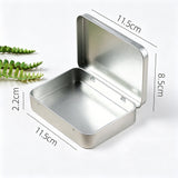 6PCS Metal Hinged Tin Box Container Portable Small Storage Container Case Medium