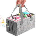 Portable Felt Cloth Storage Bag for Musical Speakers Gray