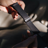 20mm Magnetized Leather Watch Band – Genuine Leather Strap for Samsung Huawei Xiaomi Black