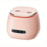 3-Cleaning Modes Ultrasonic Rechargeable Cleaner with Stainless Steel Tank for Retainers Pink