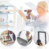 6-Sided Angle Measuring Ruler Multi Angle Measuring Template Tool Universal Tile Opening Hole Locator