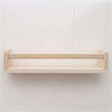 3 PCS Engineered Wood Floating Wall Mounted Book Display Shelves Beige