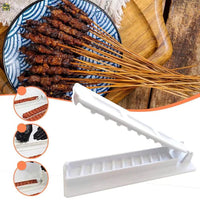 Barbecue Skewer Mold, Single Row Kebab Maker BBQ Tools White