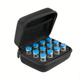 12-Compartment Insulin Storage Case Portable Organizer Bag with Mesh Compartments Protective Foam Lining Travel Case
