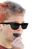 2Pcs Sports Mouth Guard Teeth Mouthpiece for Boxing MMA Blue